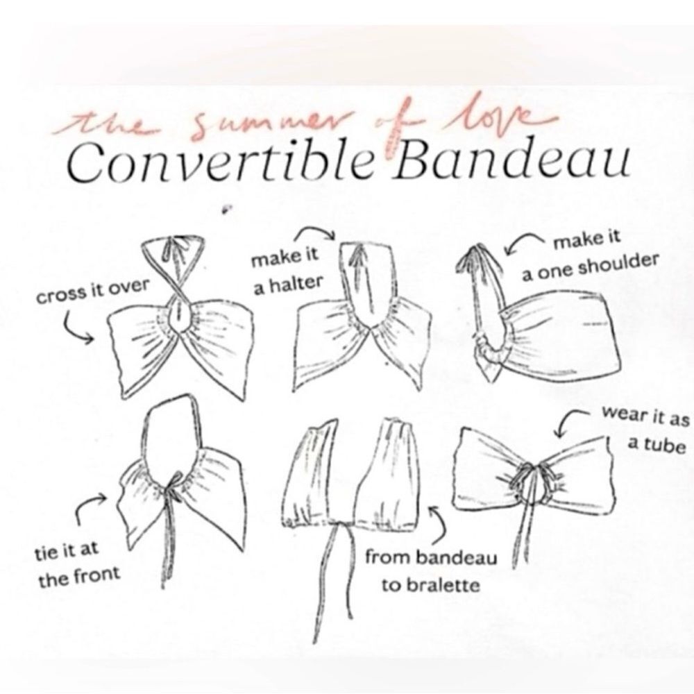 🔴2 for 40🔴Free People Intimately bandeau convertible floral orange purple S. - Picture 13 of 15